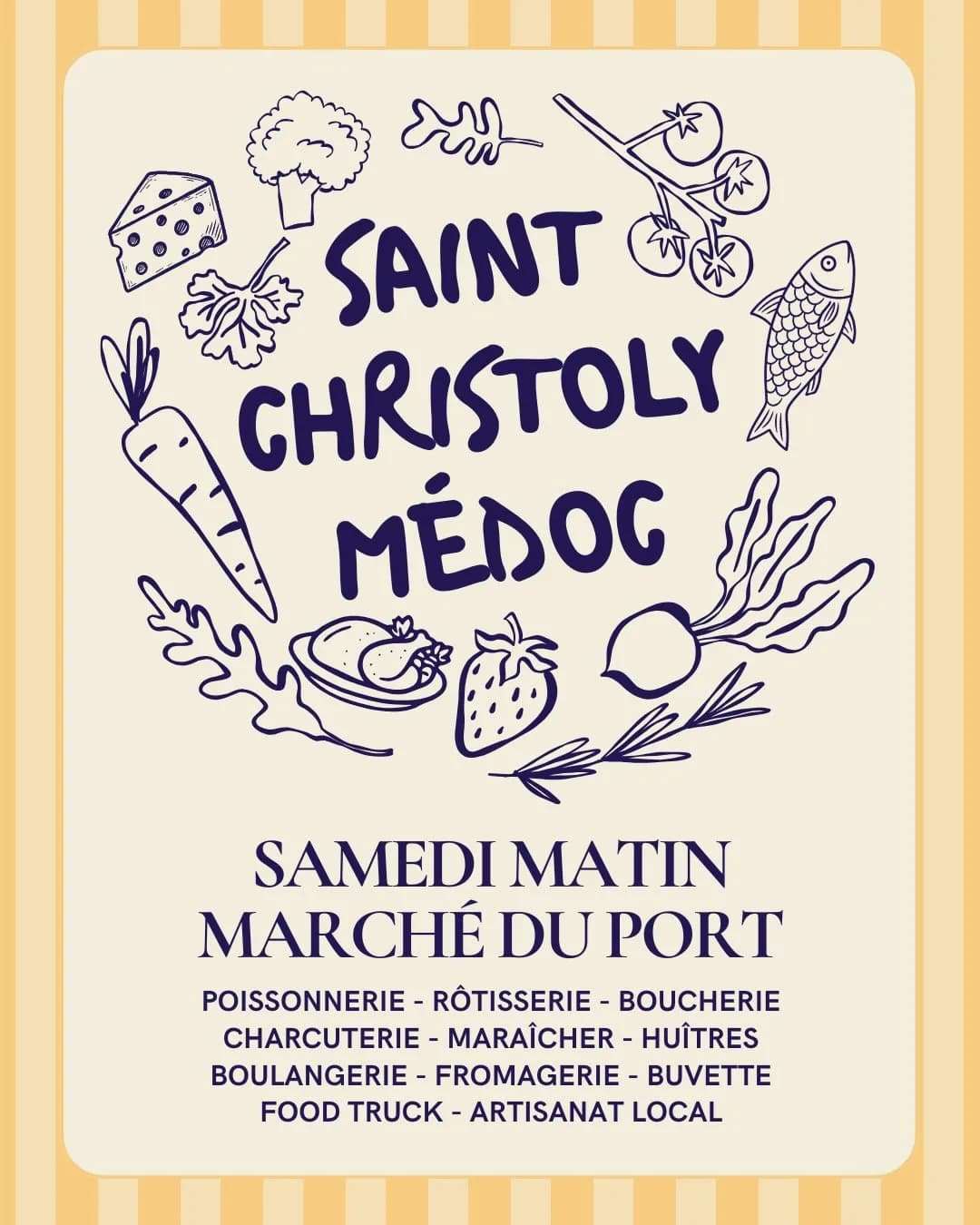 Image 1 : Marché de pays à Saint-Christoly-Médoc background