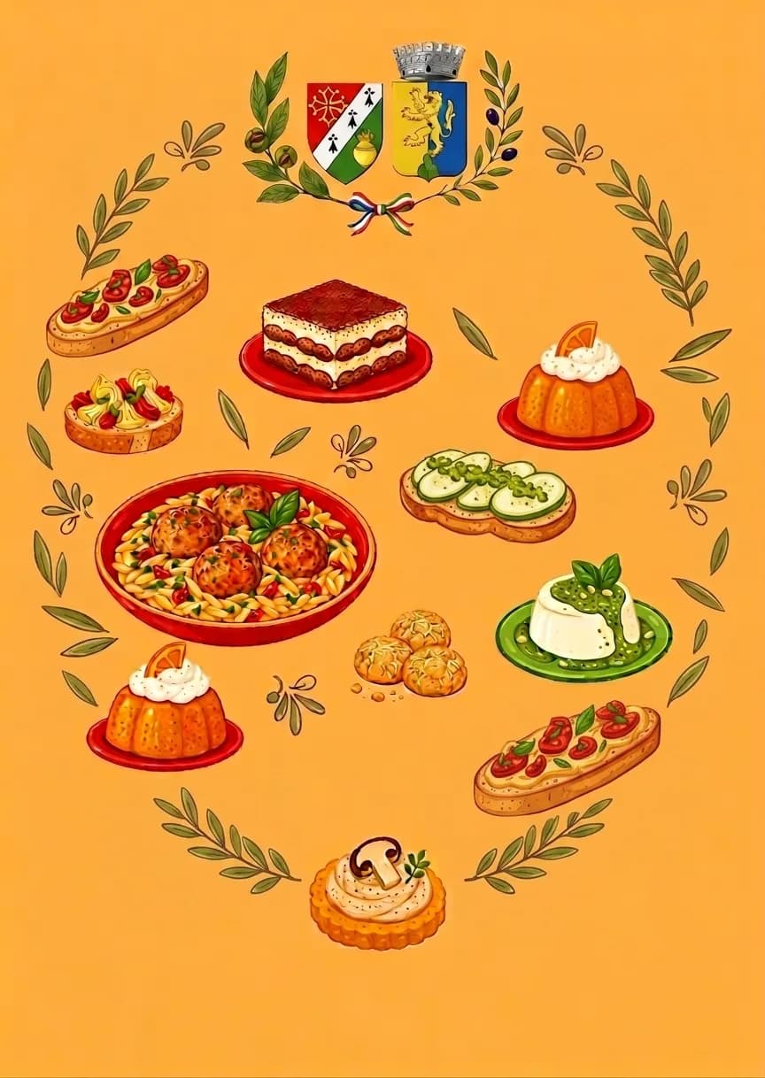 Image 1 : Repas Cabaret Italien du Comité de Jumelage Séreilhac – Monteleone d’Orvieto background