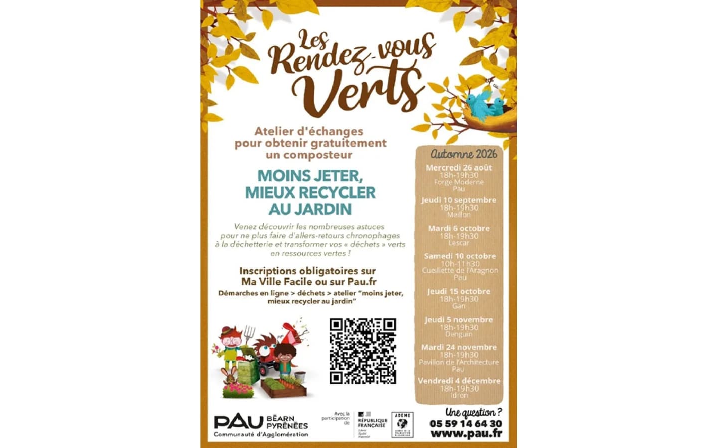 Image 1 : Cultivons Pau + Vert - Atelier moins jeter, mieux recycler au jardin background