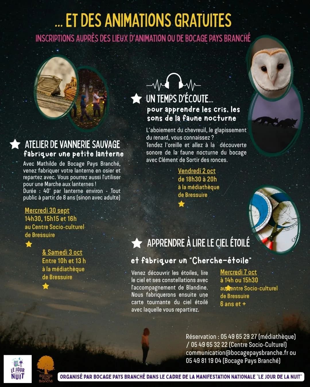 Image 1 : Le Bocage Etoilé - Lire le ciel étoilé et fabriquer un cherche-étoiles background