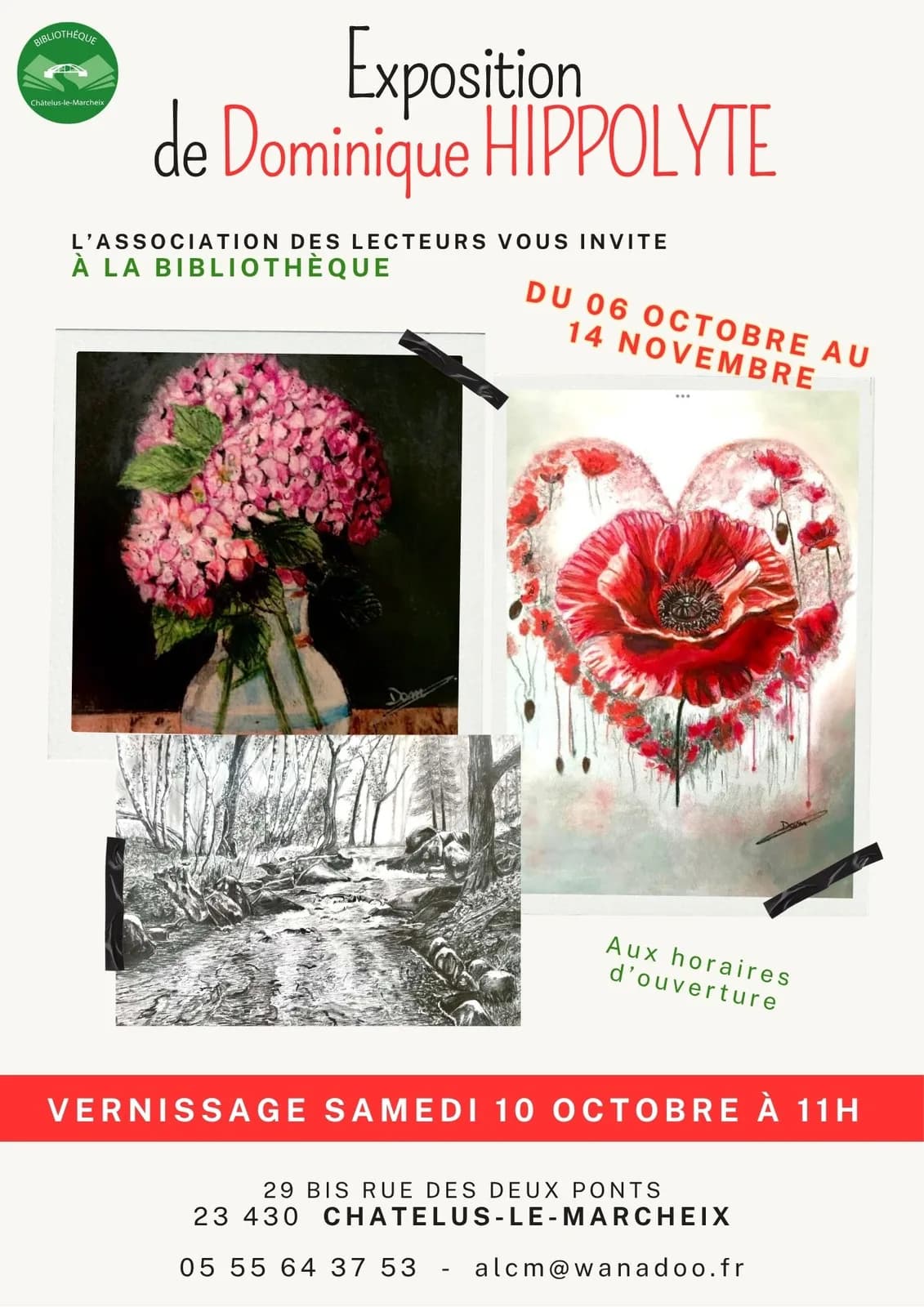 Image 1 : Exposition de Peintures HIPPOLYTE Dominique background