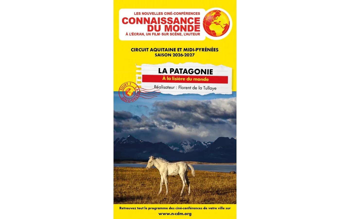 Image 1 : Connaissance du monde - La Patagonie : A la lisière du monde background