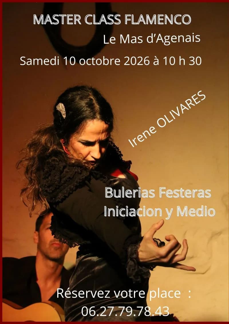 Image 1 : Masterclass Flamenco au Salon La Cuadra background