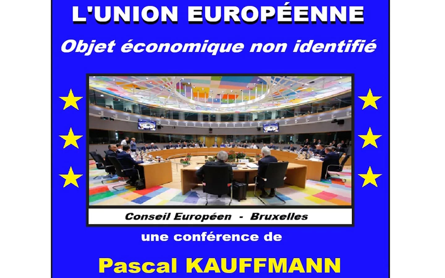 Image 1 : Conférence de l’UTL : L’Union Européenne, objet économique non identifié. background