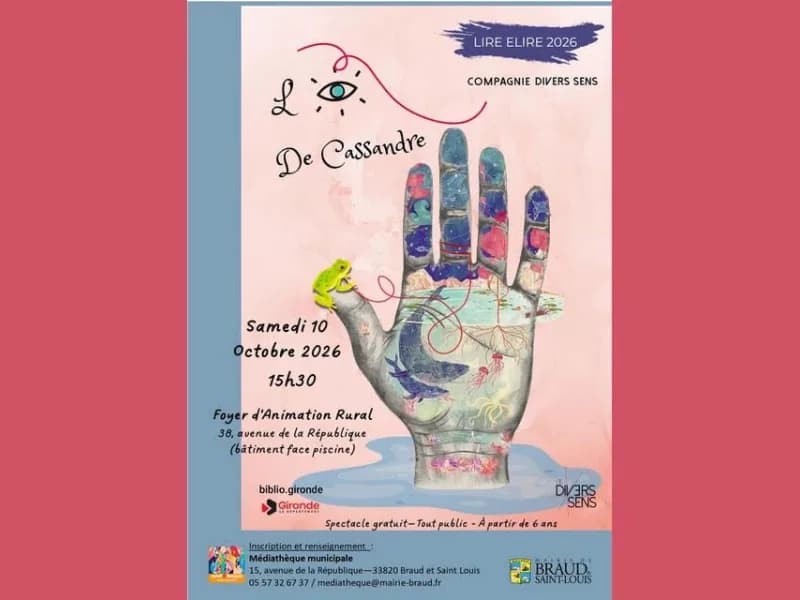 Image 1 : Spectacle "L'Oeil de Cassandre" à Braud et Saint Louis background