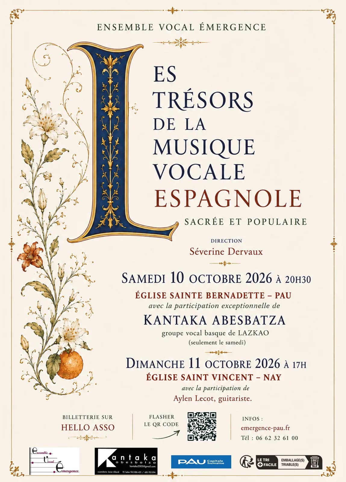Image 1 : Les trésors de la musique vocale espagnole background