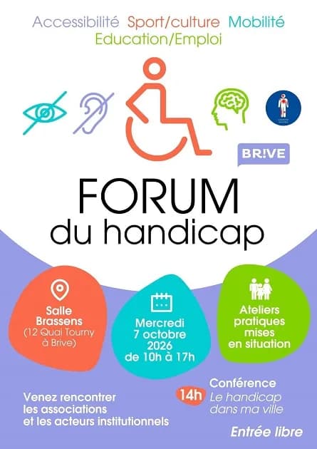 Image 1 : Forum du handicap (Halle Brassens) background