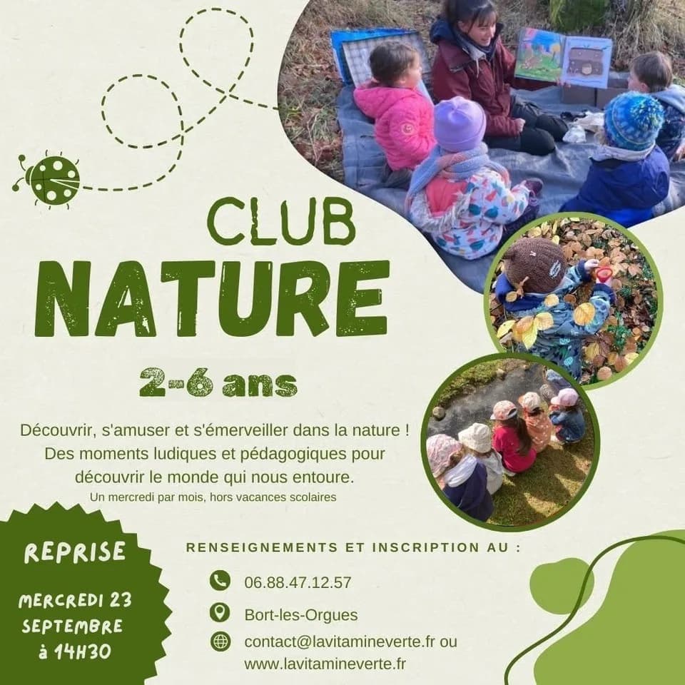 Image 1 : Club nature 2 - 6 ans background