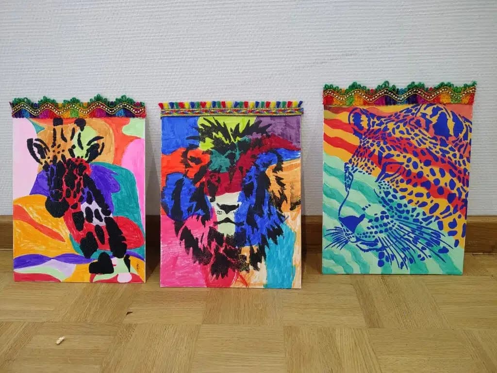 Image 1 : Atelier créatif | Bestiaire fantastique au pochoir background