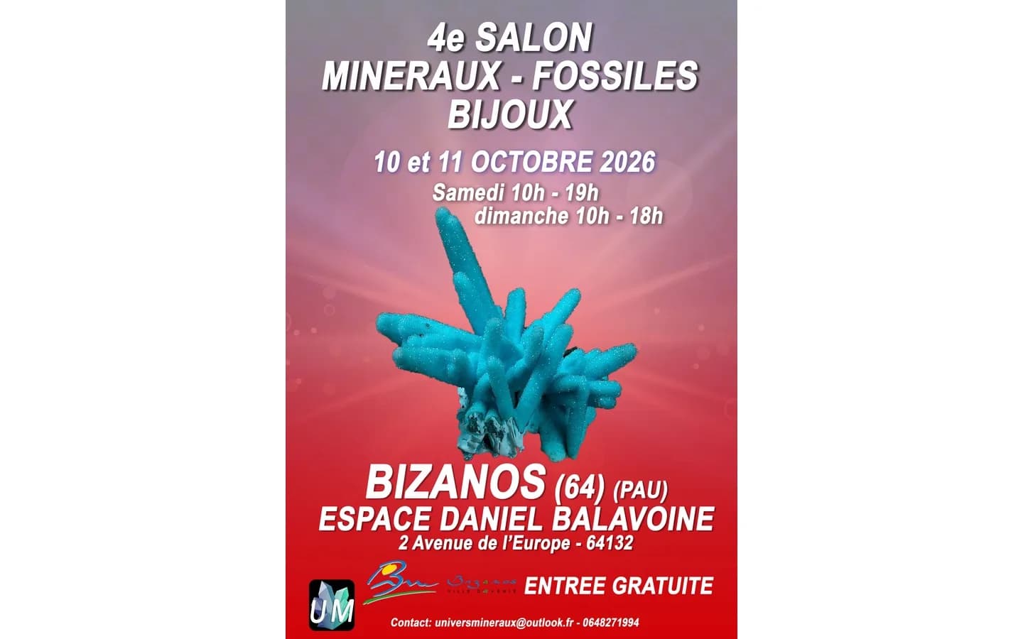 Image 1 : Salon minéraux, fossiles, bijoux de créateur. background