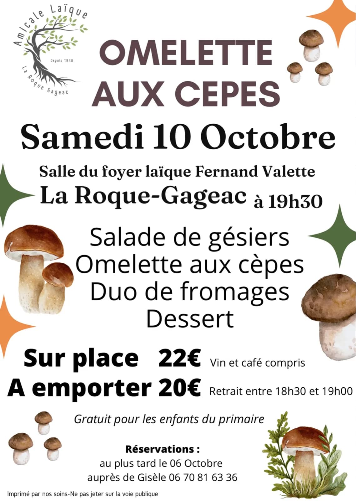 Image 1 : Omelette au Cèpes background