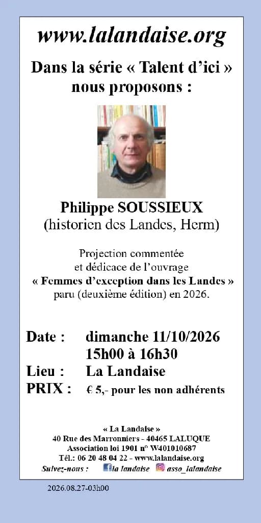 Image 1 : Rencontre avec Philippe SOUSSIEUX background