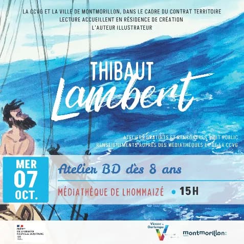 Image 1 : Rencontre et atelier avec l'auteur illustrateur Thibaut LAMBERT background