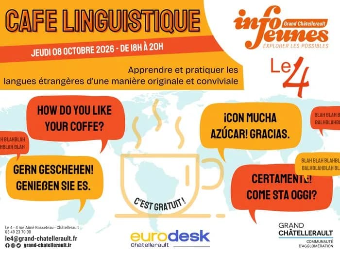 Image 1 : Café linguistique background