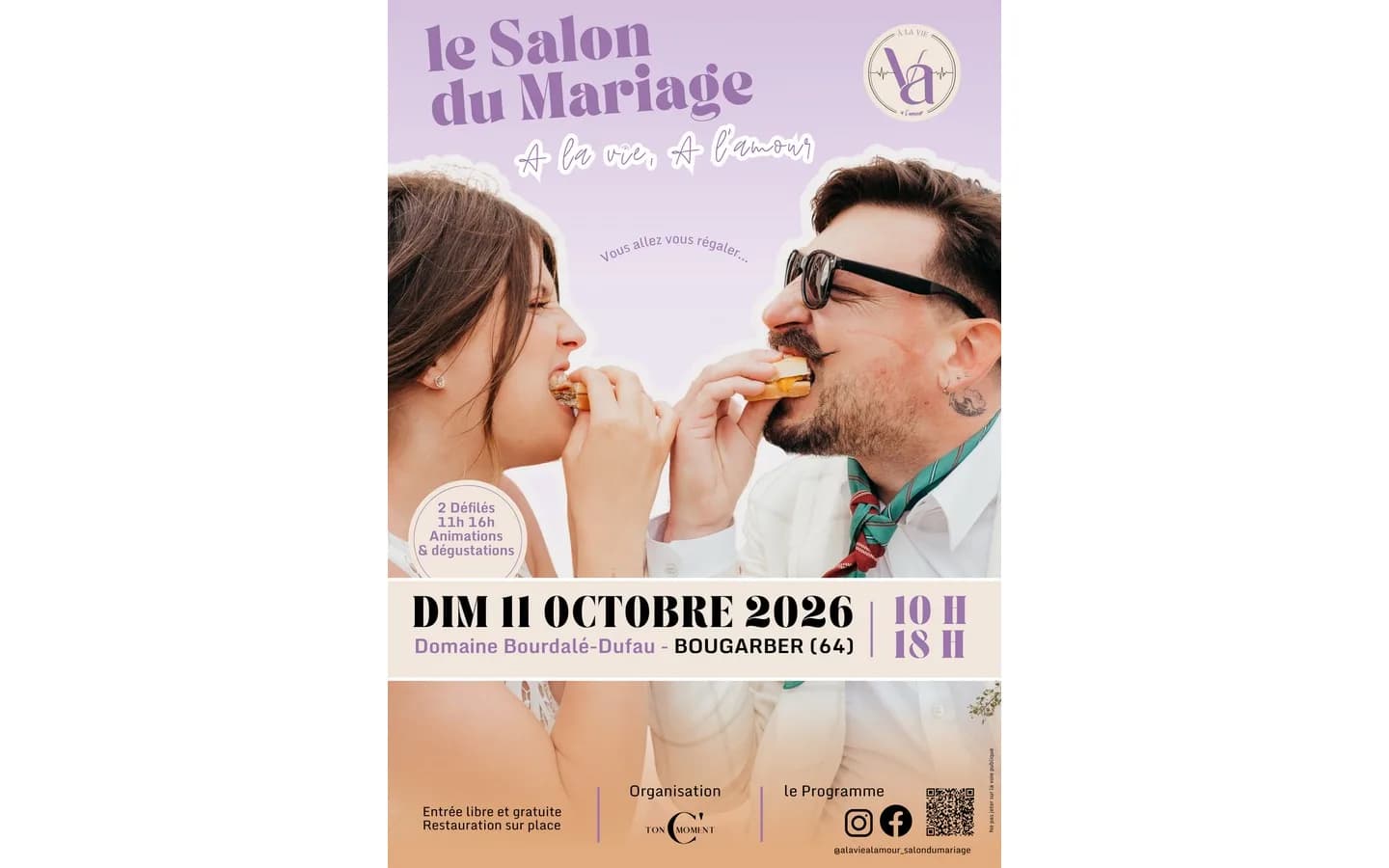 Image 1 : Salon du Mariage A la Vie A l'Amour background