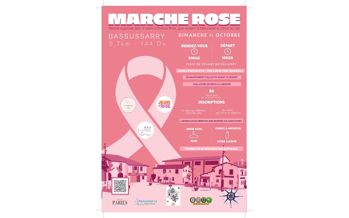 Image 1 : Marche rose background