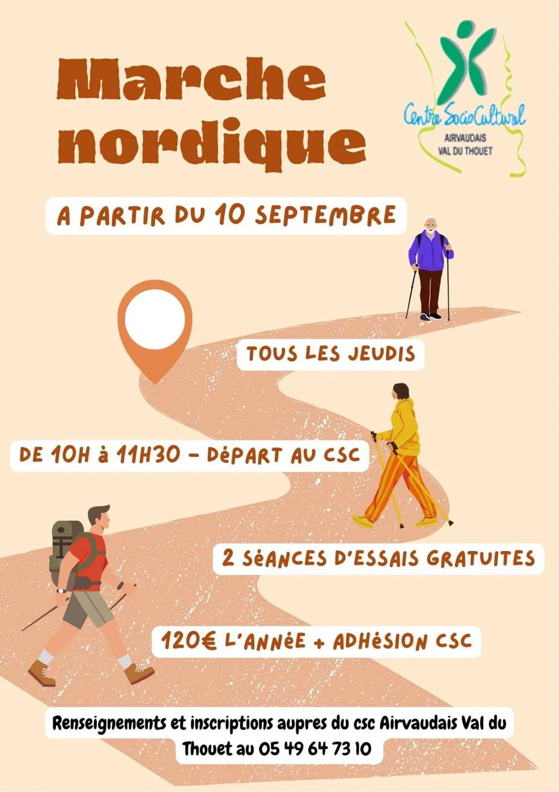 Image 1 : Marche nordique background