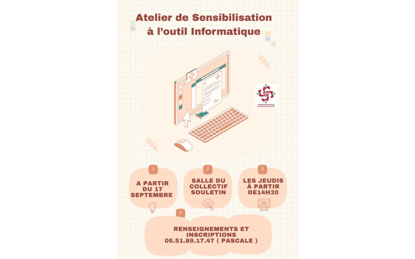 Image 2 : Atelier informatique background