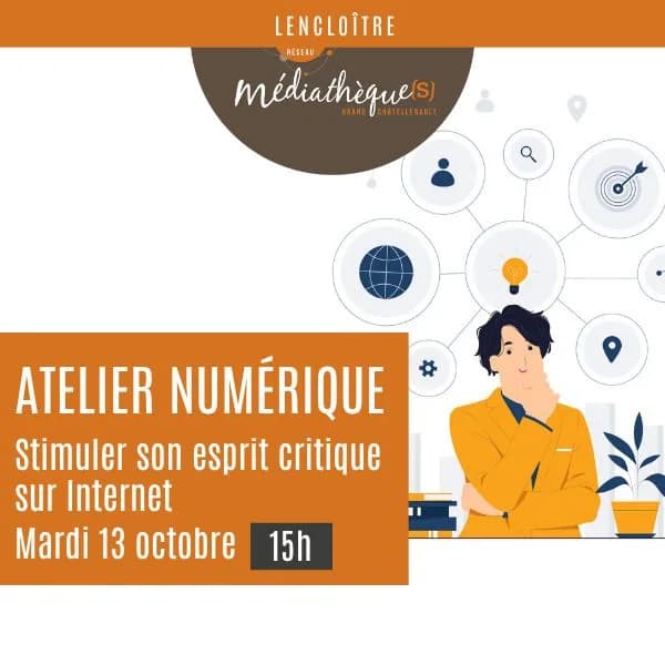 Image 1 : Atelier numérique : stimuler son esprit critique sur Internet background