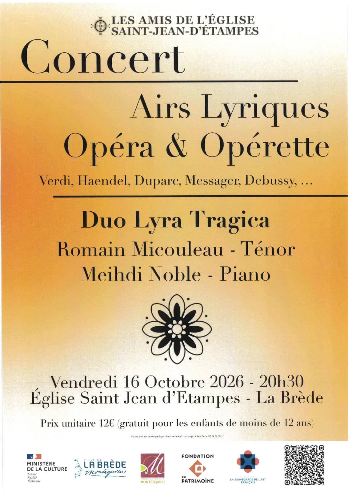 Image 1 : Concert Airs Lyriques Opéra & Opérette background