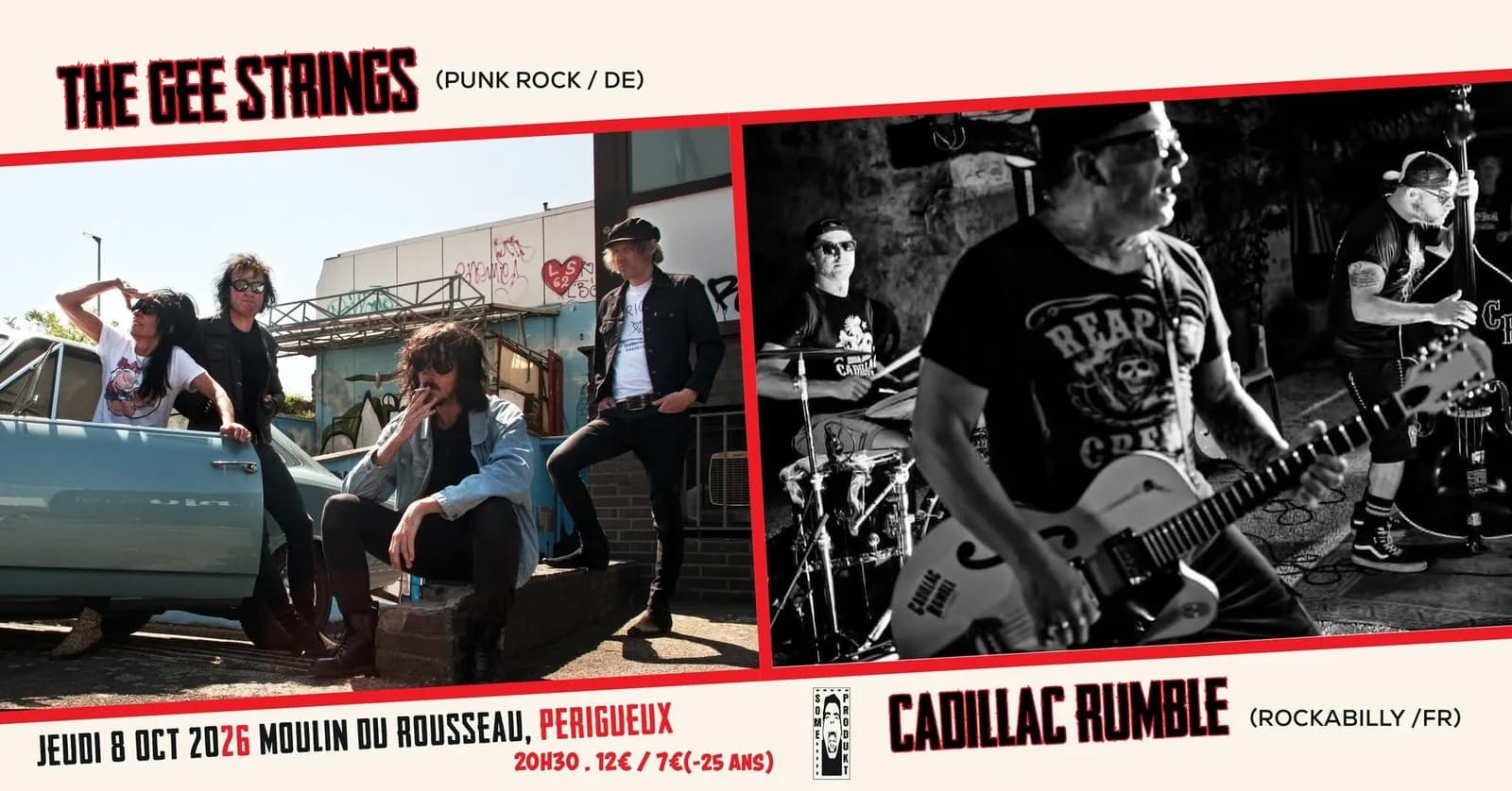 Image 1 : Some Produkt : Concerts The GeeStrings + Cadillac Rumble background