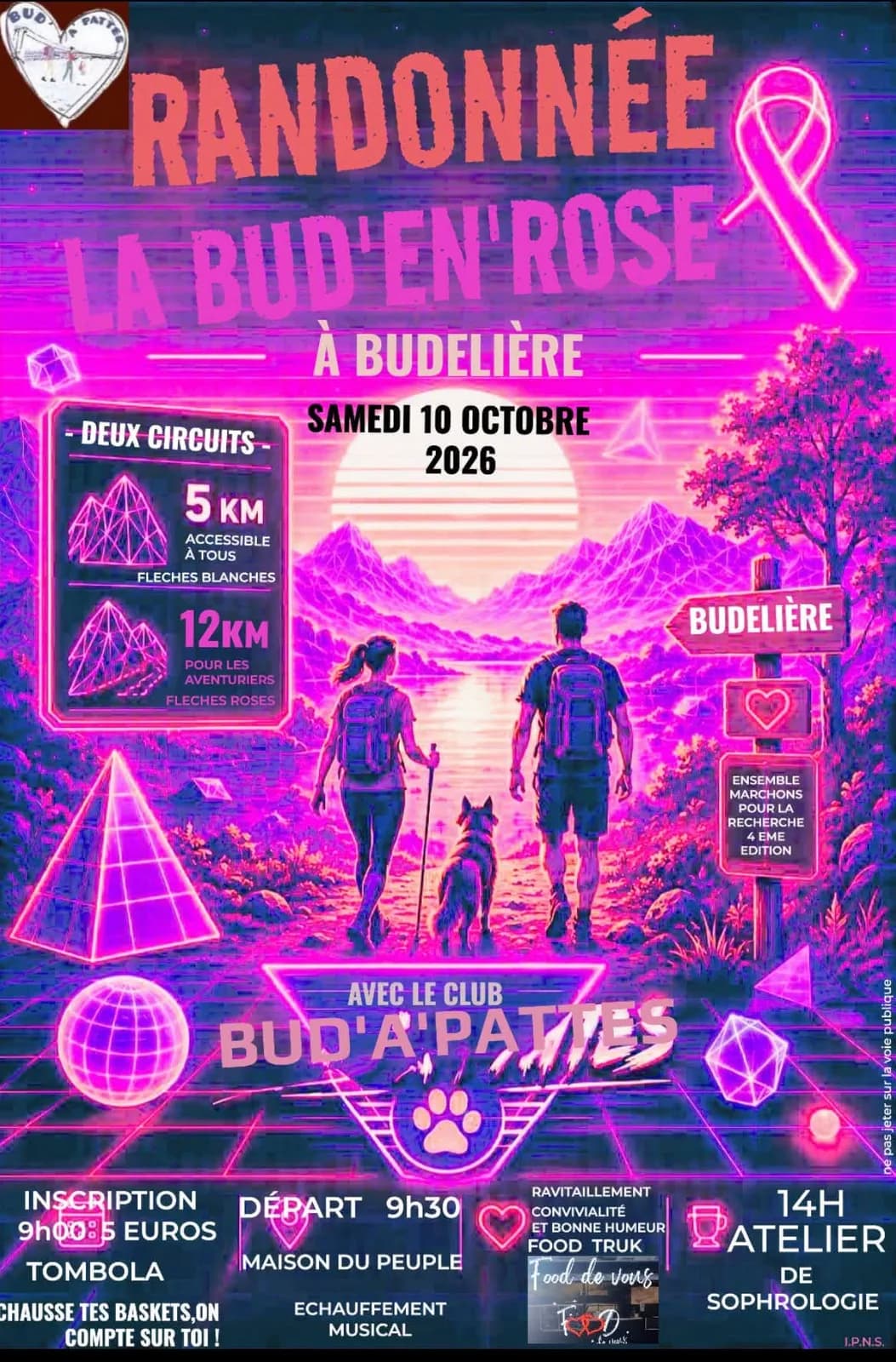 Image 1 : Randonnée - La Bud'en' Rose background