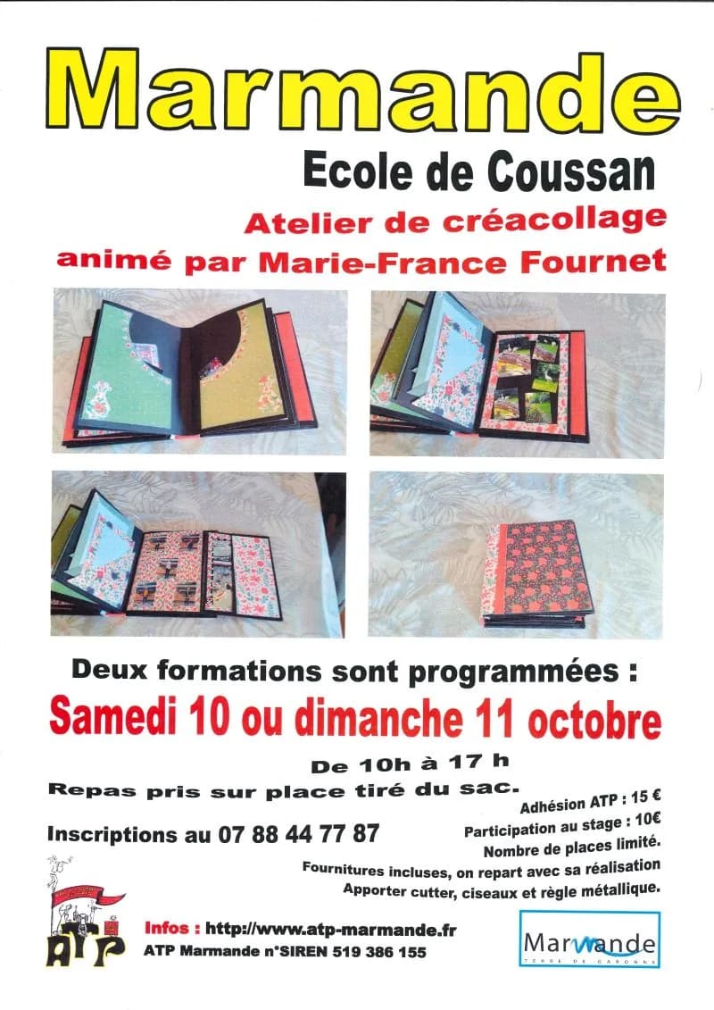 Image 1 : Atelier de créacollage background
