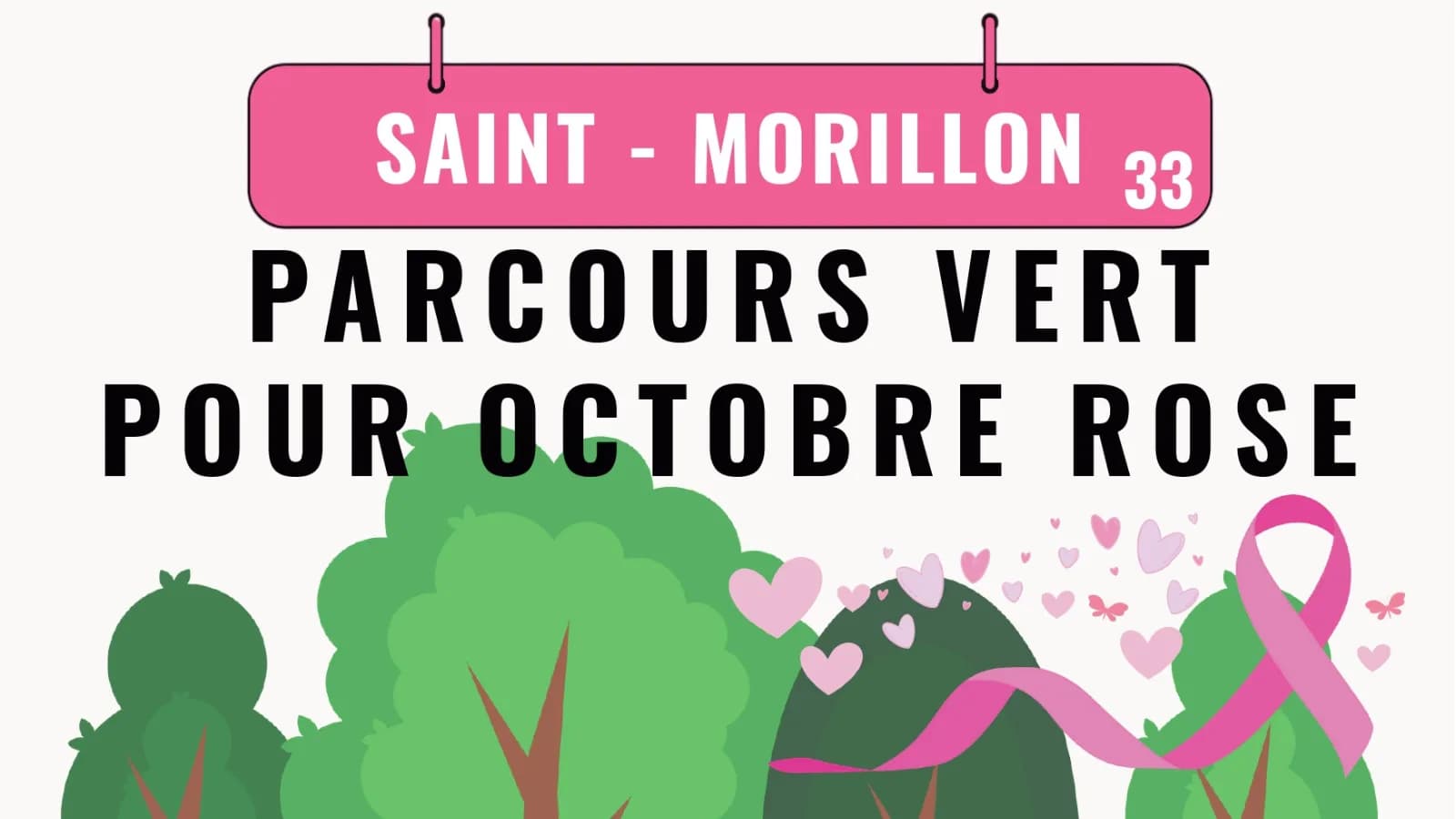 Image 1 : Parcours Vert pour Octobre Rose 2026 background