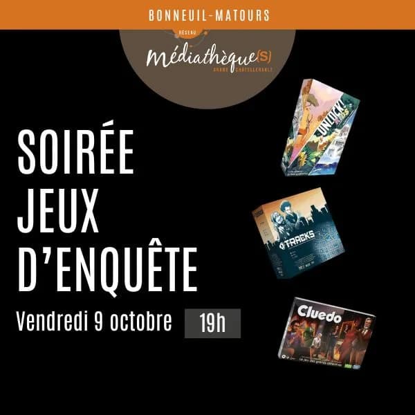 Image 1 : Soirée jeux : spécial polar, jeux d'enquête background