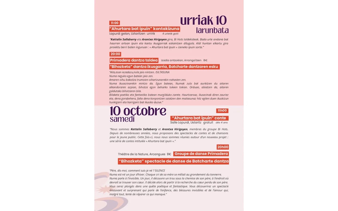 Image 2 : Festival Herri Uzta : Conte background