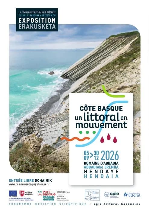 Image 1 : Klima - Visite commentée de l'exposition - Côte basque, un littoral en mouvement background