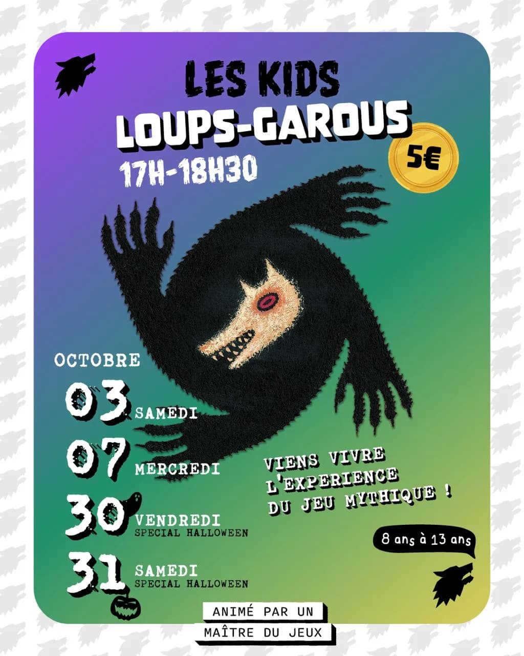Image 1 : Loups-Garous KIDS background