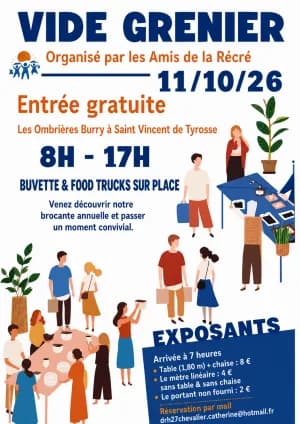 Image 1 : Vide grenier des Amis de la Récré background