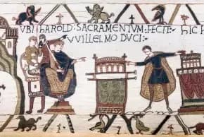 Image 1 : La tapisserie de Bayeux. Actualité d’une broderie entre histoire et fils à retordre background