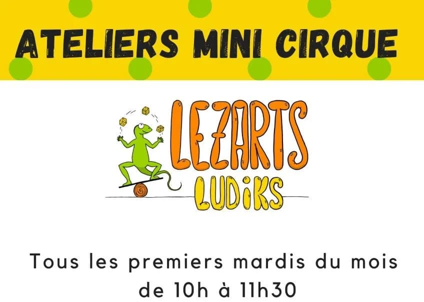 Image 1 : Atelier de cirque avec Lezarts Ludiks pour les moins de 3 ans background