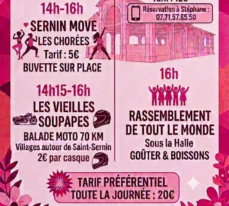 Image 3 : Journée Octobre Rose à Saint Sernin au profit de l'institut Bergonié background