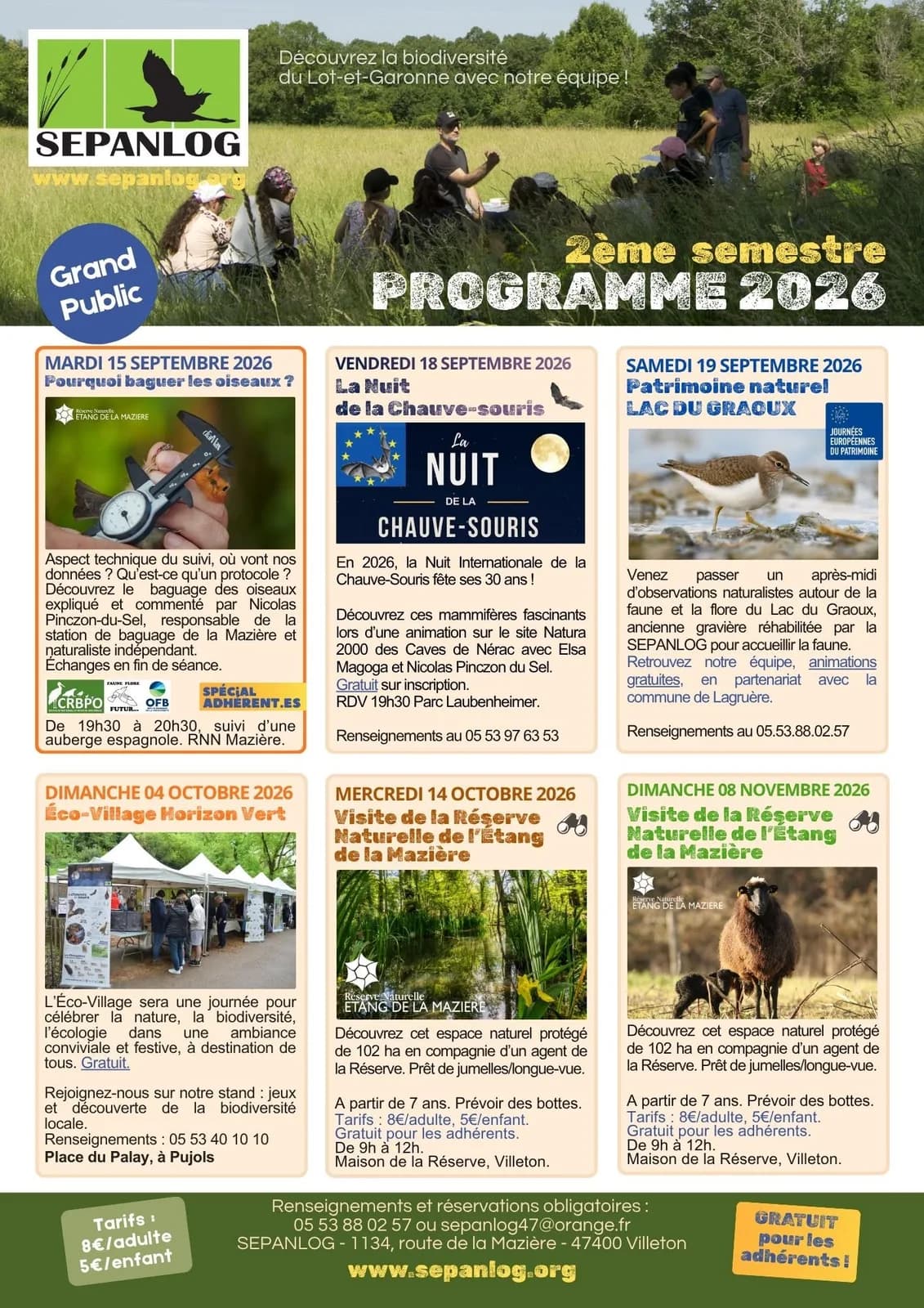Image 2 : Visite de la Réserve Naturelle de l'Étang de la Mazière background