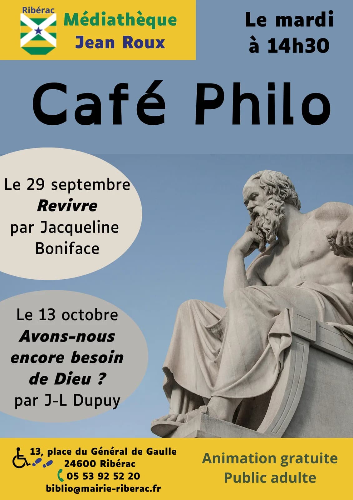 Image 1 : Café Philosophique background
