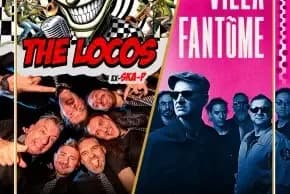 Image 1 : The Locos + Villa Fantôme background