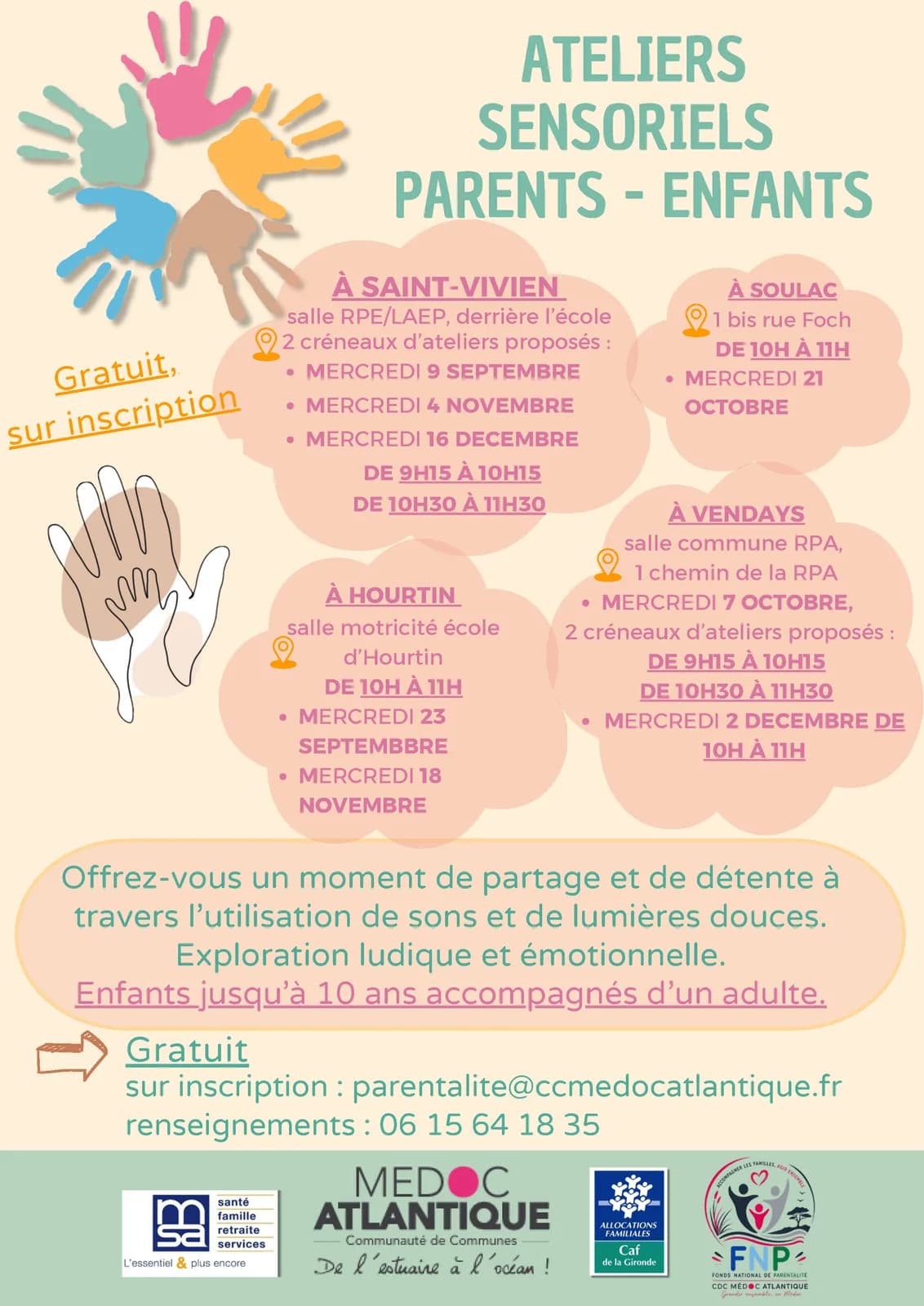 Image 1 : Ateliers sensoriels Parents-Enfants background