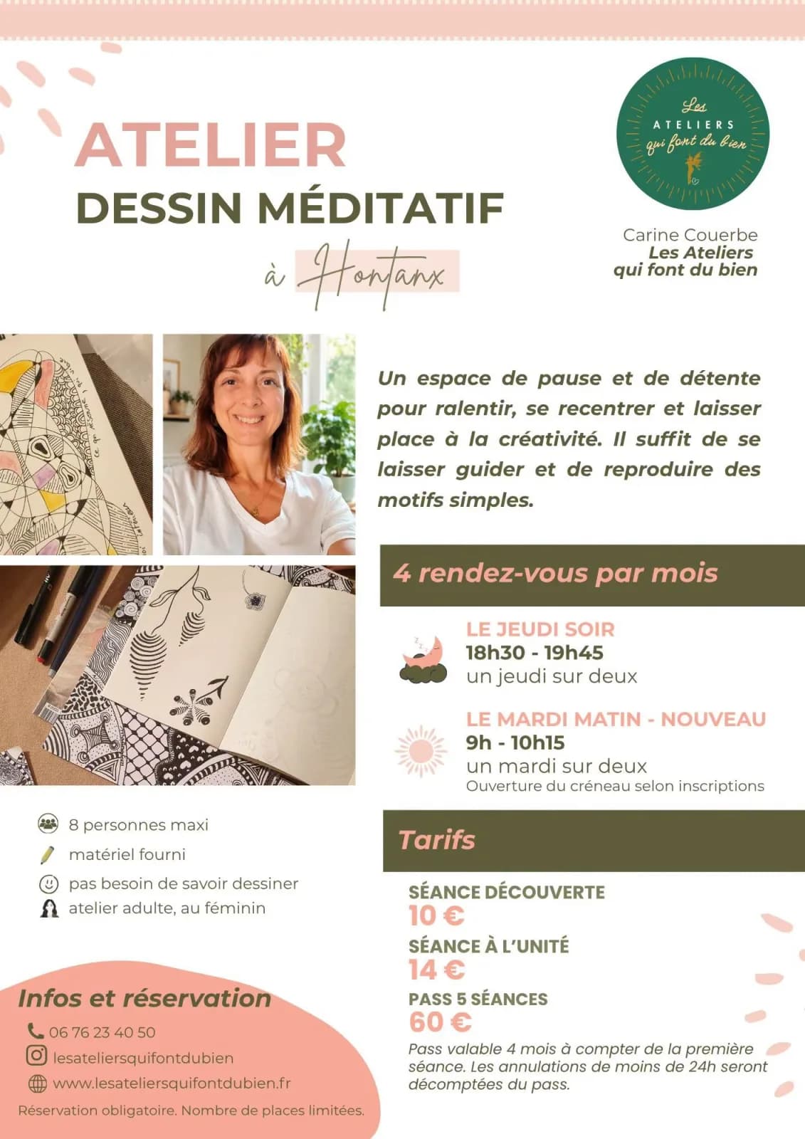 Image 1 : Atelier : Dessin méditatif background
