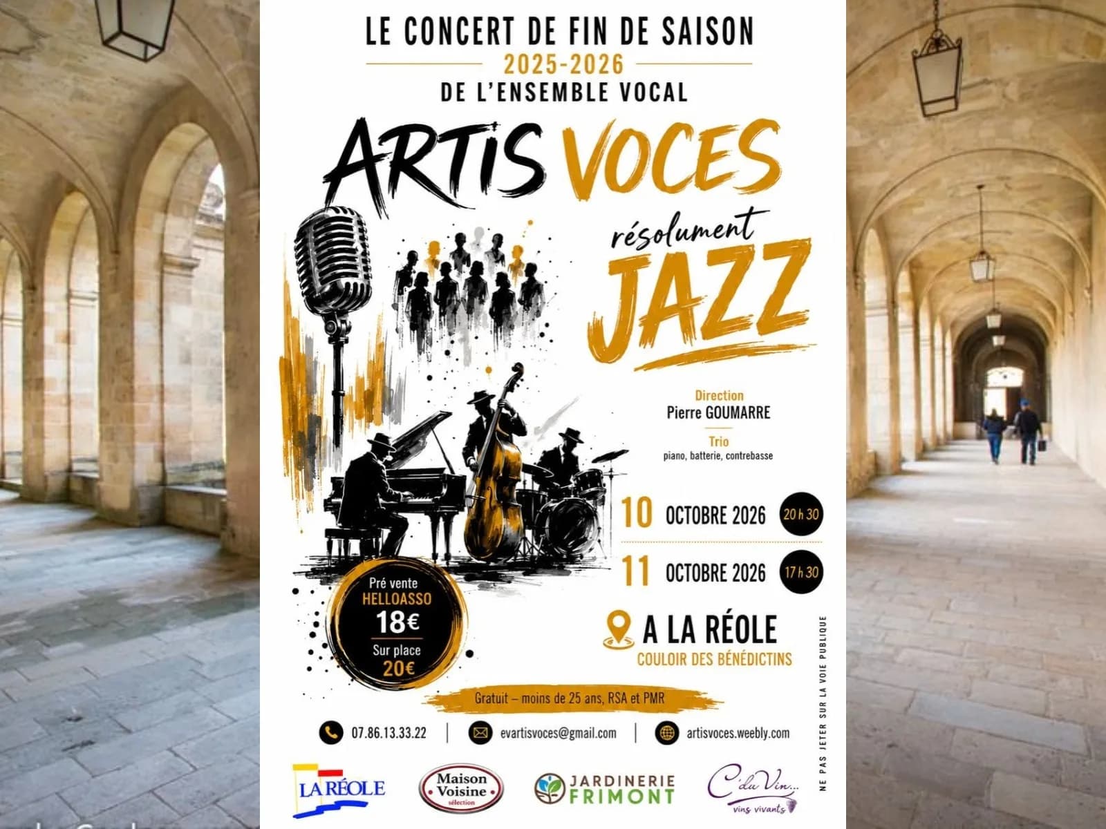 Image 1 : Concert de fin d'année : Artis Voces - Jazz background