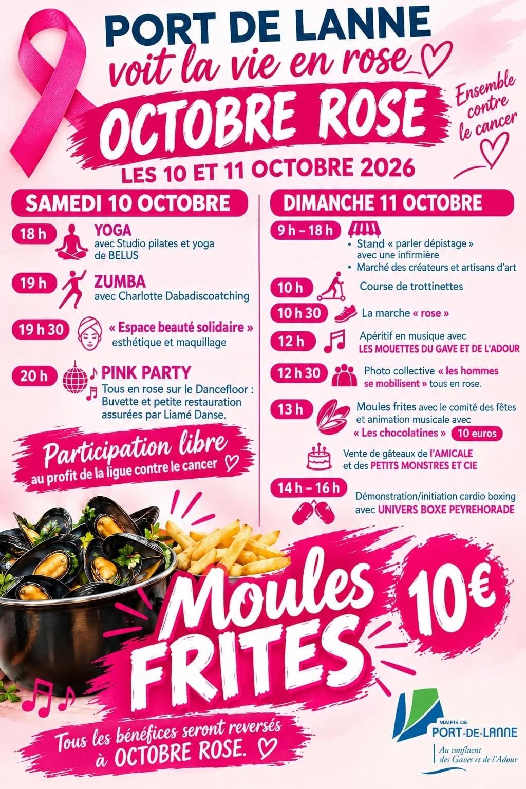 Image 1 : Octobre rose à Port de Lanne background