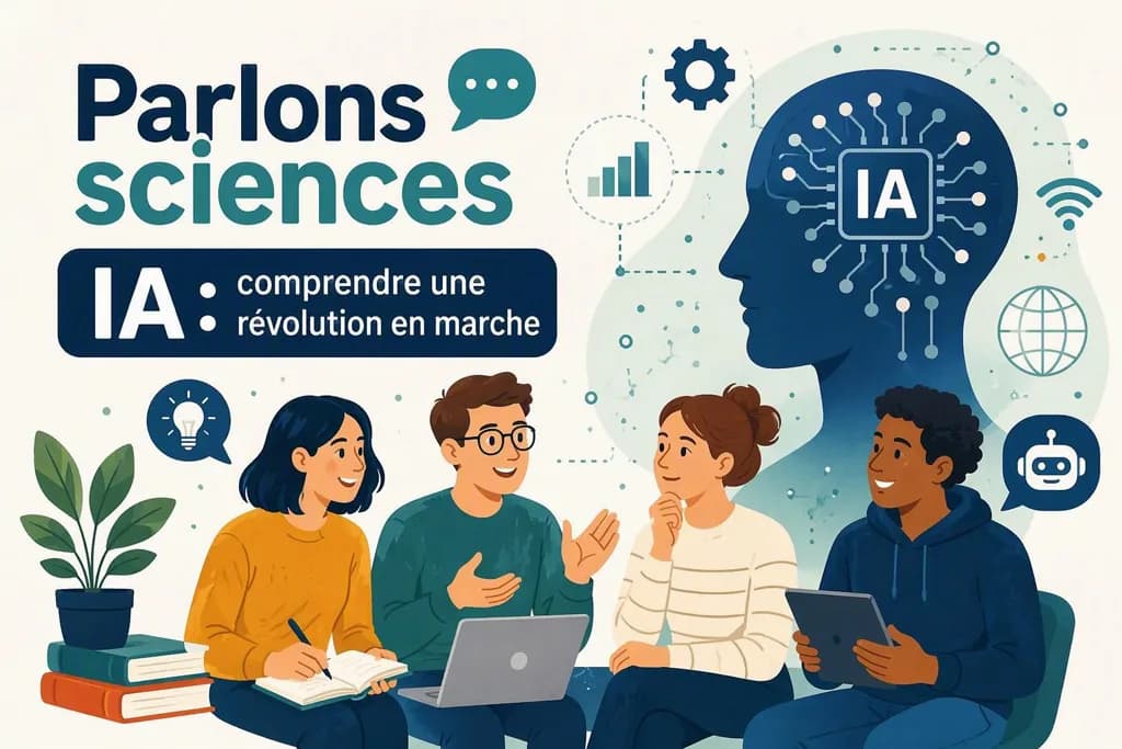 Image 1 : Parlons sciences – IA : comprendre une révolution en marche background