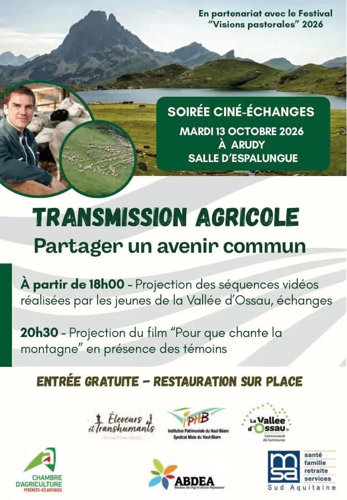 Image 1 : Projection : Transmission agricole - partager un avenir commun background