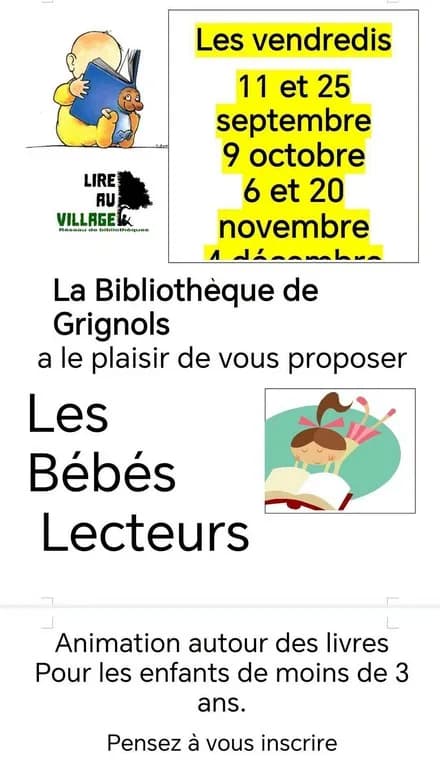 Image 1 : Les bébés lecteurs background