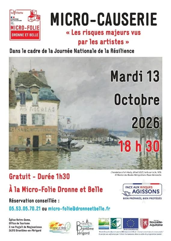 Image 1 : Micro-causerie: Les risques majeurs vus par les artistes background