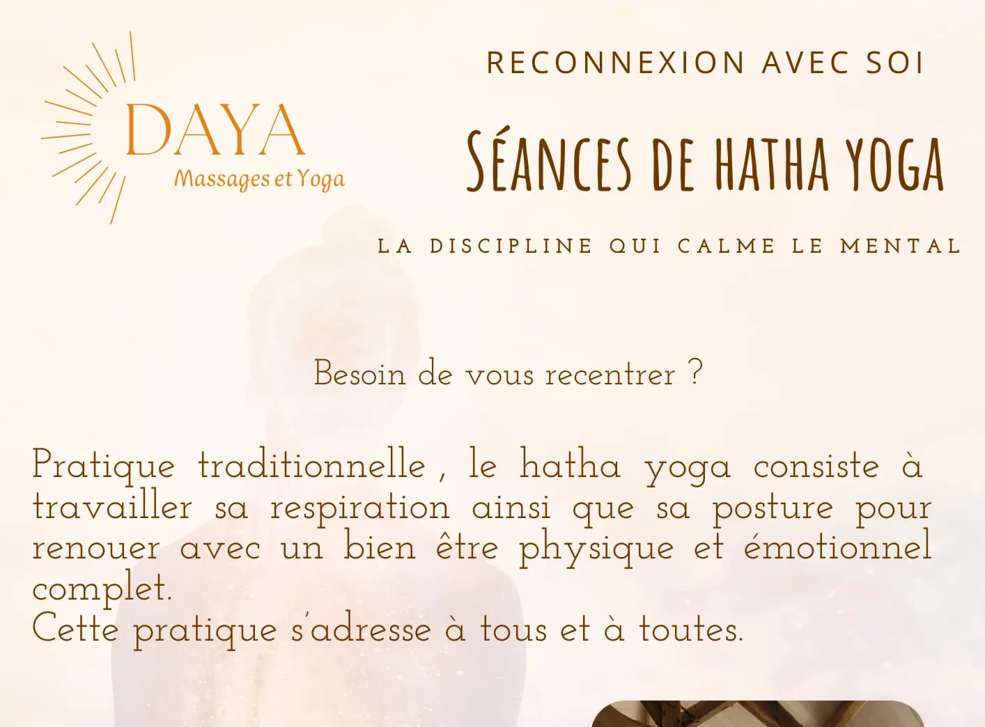 Image 1 : Séance de Hatha Yoga background