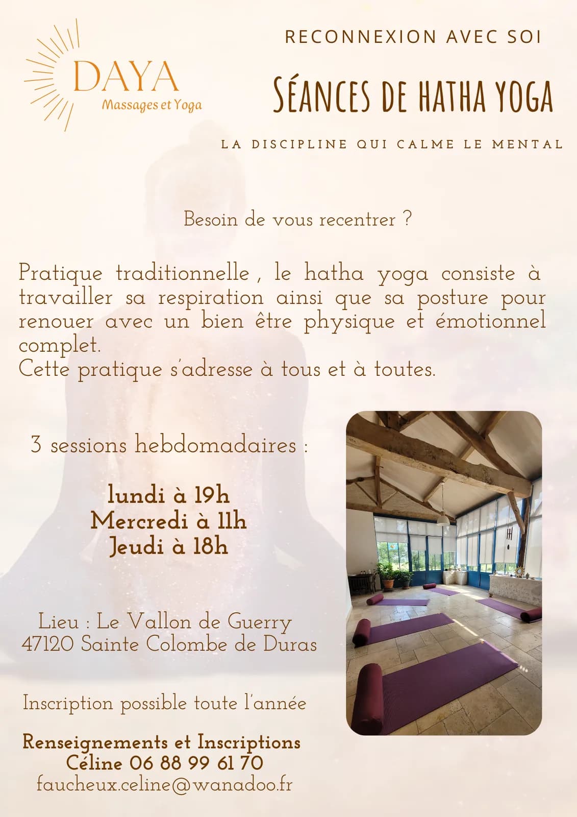 Image 2 : Séance de Hatha Yoga background