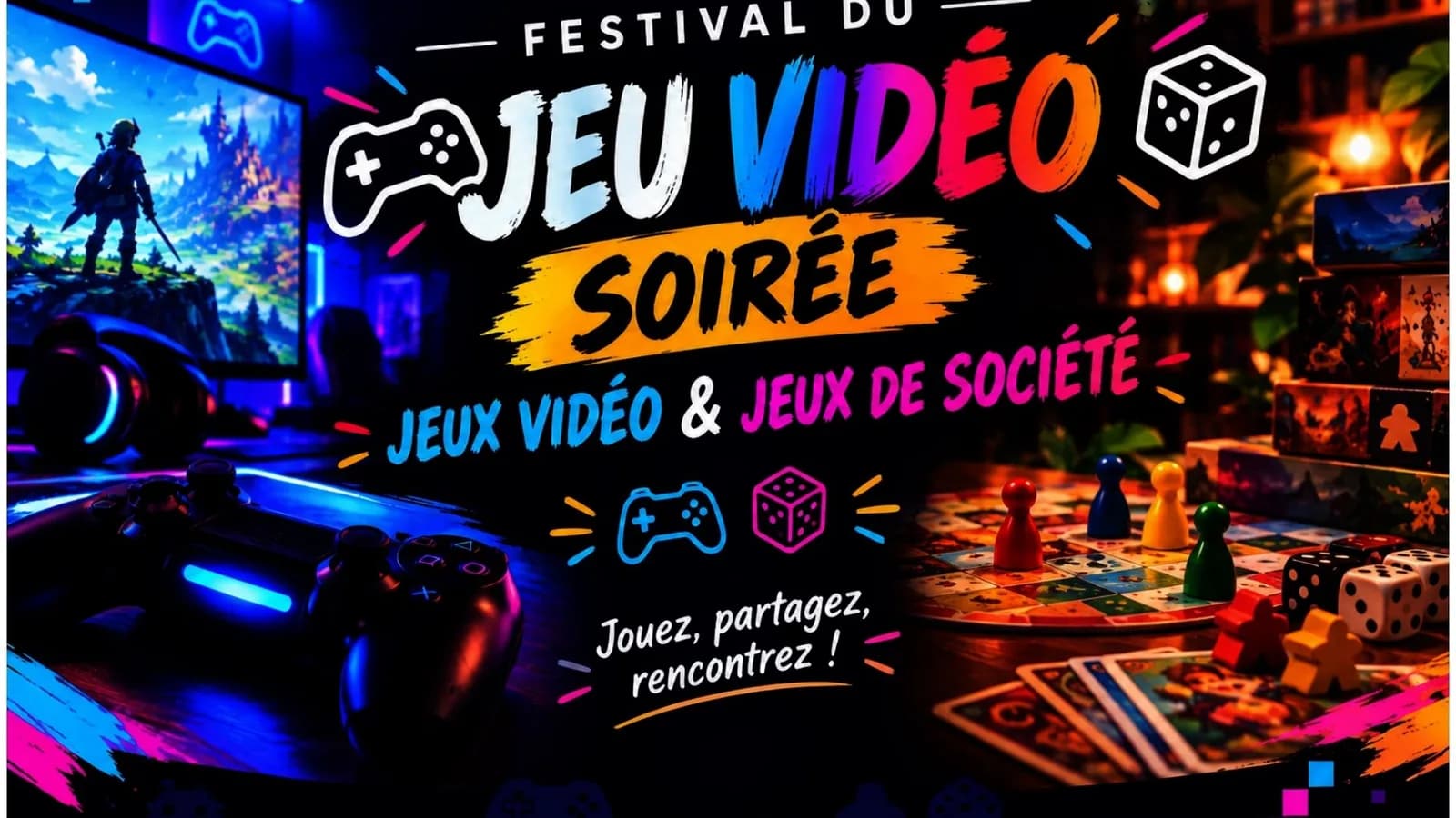 Image 1 : Festival du jeu vidéo : Soirée Jeux background